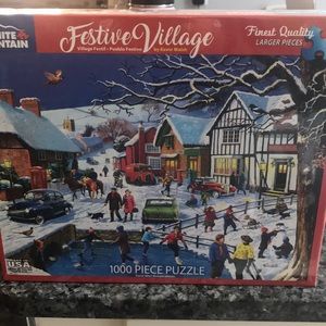 Christmas puzzle, Festive Village, brand new